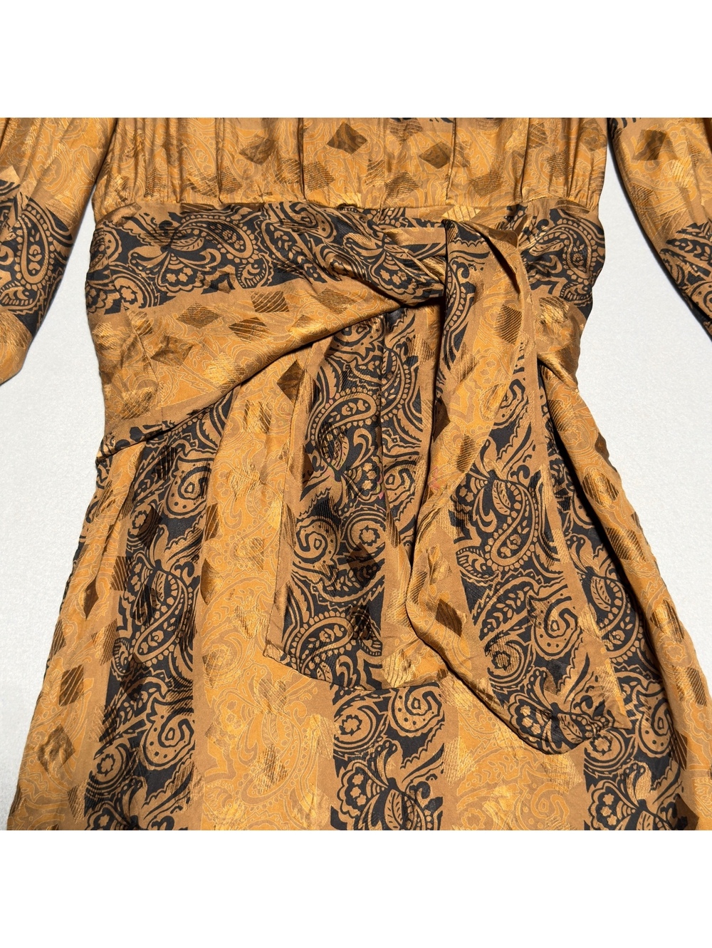 Vintage 100% Silk Dress by Francesca of Damon for Starington Size 6 - Picture 3 of 5